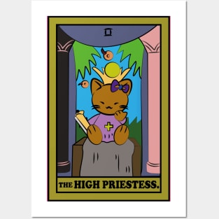 TAROT CARDS | THE HIGH PRIESTESS. | CAT Posters and Art